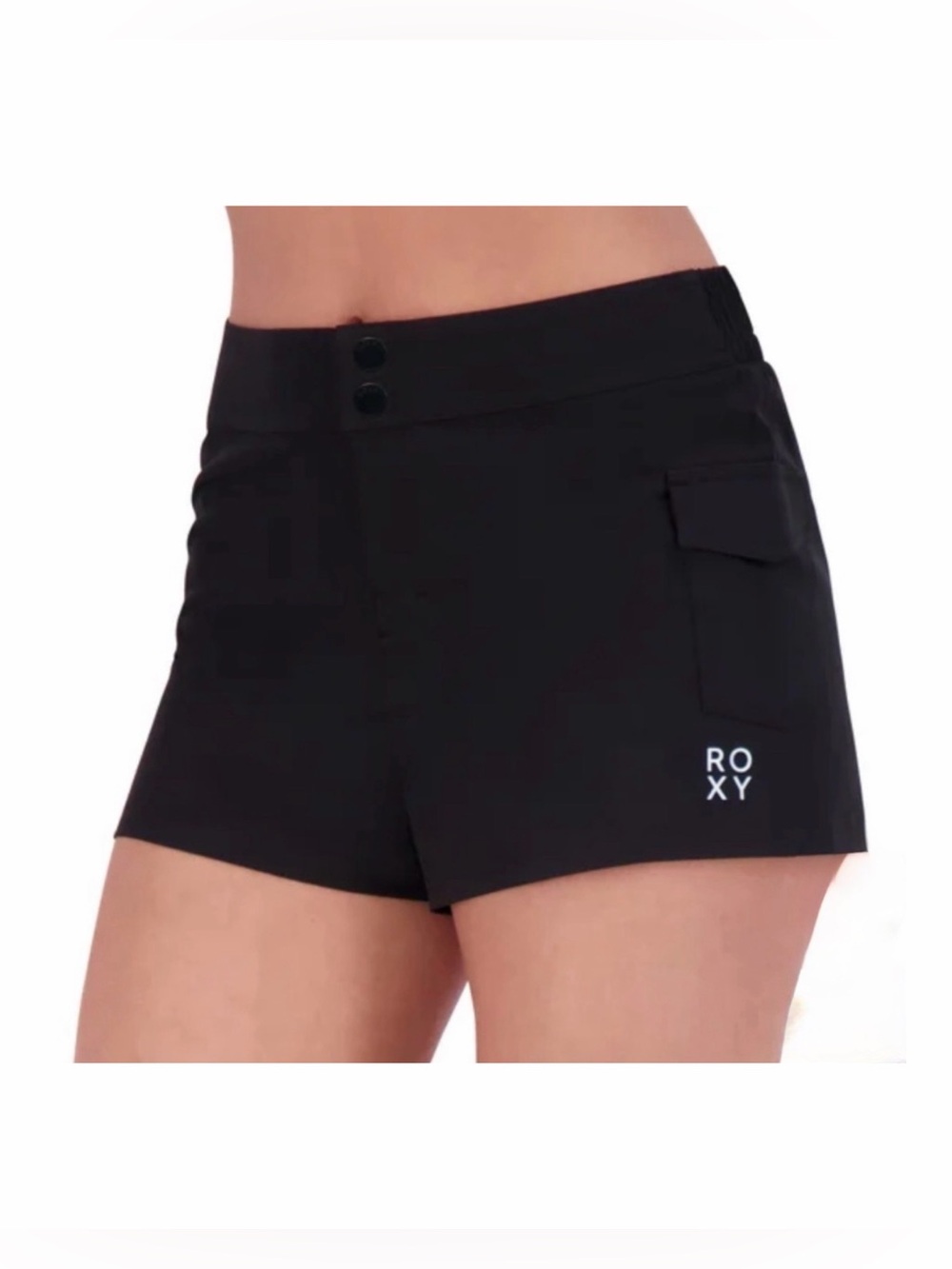 🆕 NWT Roxy Black Board Shorts UPF 50+ in size Small - Picture 11 of 11